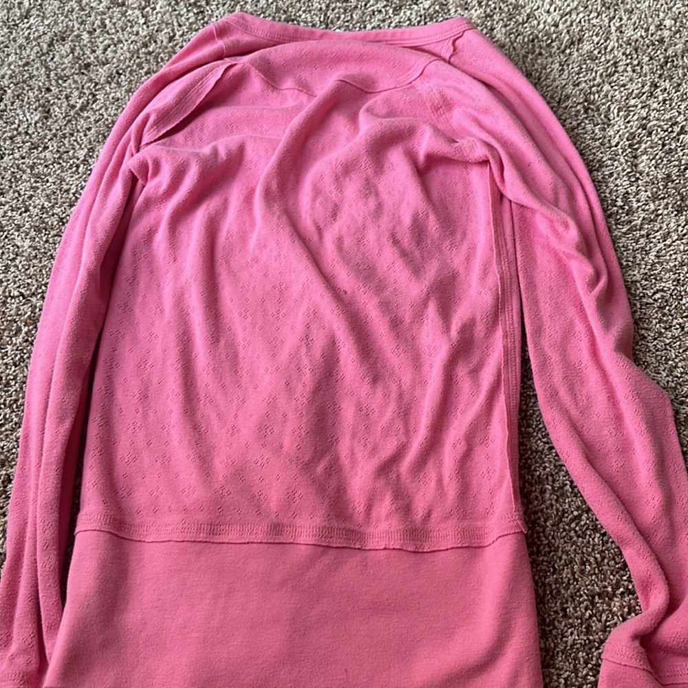 Three pink, teal, and red sweaters size medium and small - Picture 6 of 7